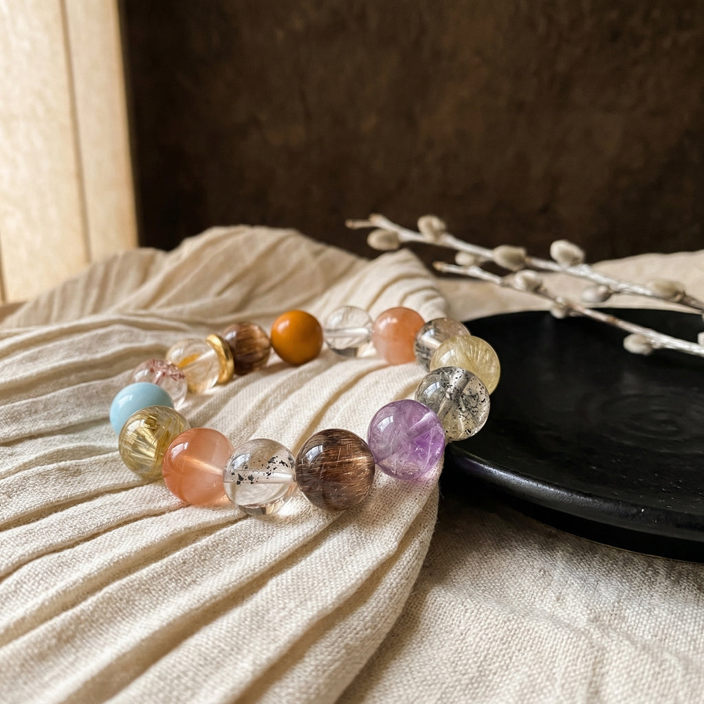 Z007 Radiant Gemstone Bracelet ✨ Effortless Sophistication for Coffee Dates & Meetings - Vibrant Positive Aura Jewelry