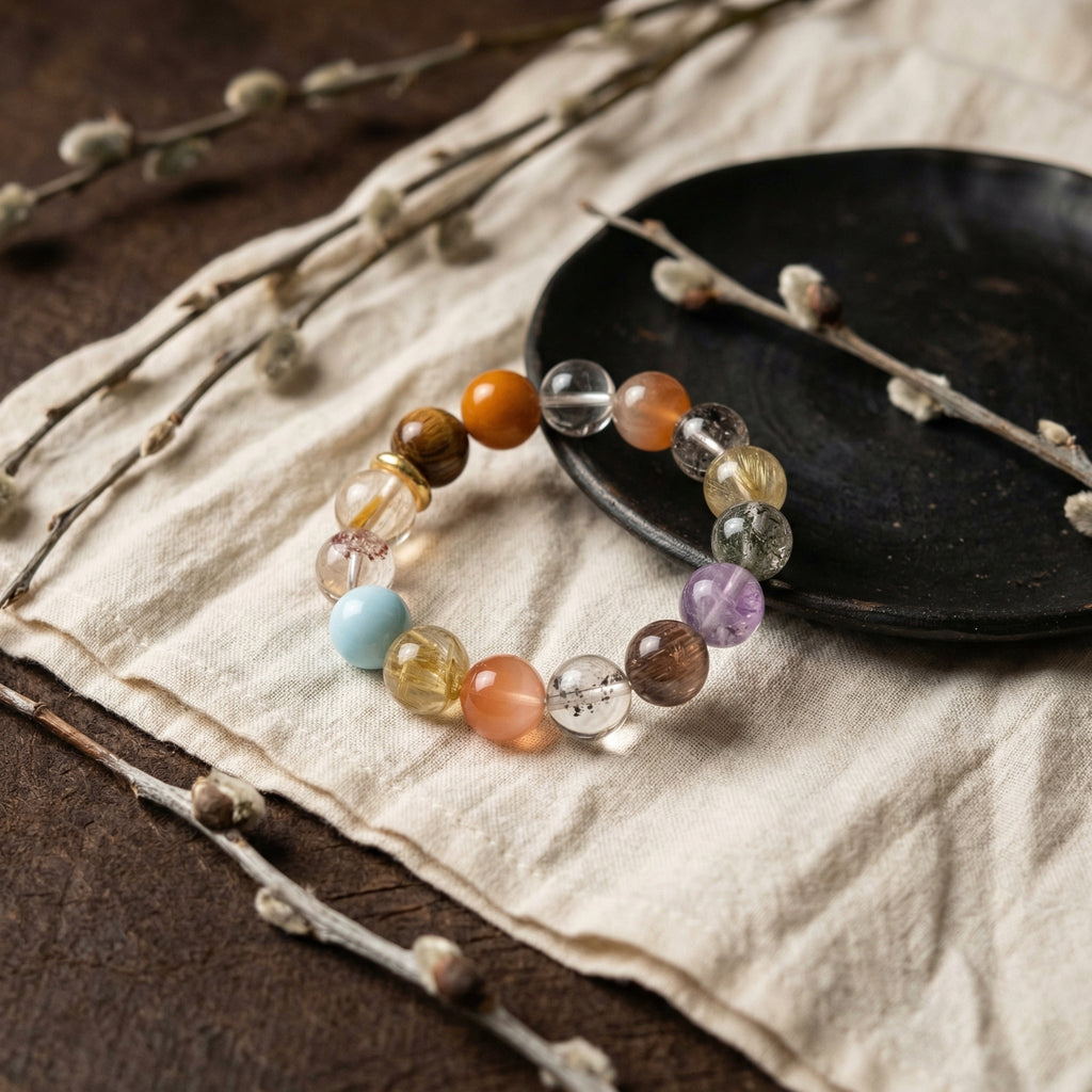 Z007 Radiant Gemstone Bracelet ✨ Effortless Sophistication for Coffee Dates & Meetings - Vibrant Positive Aura Jewelry