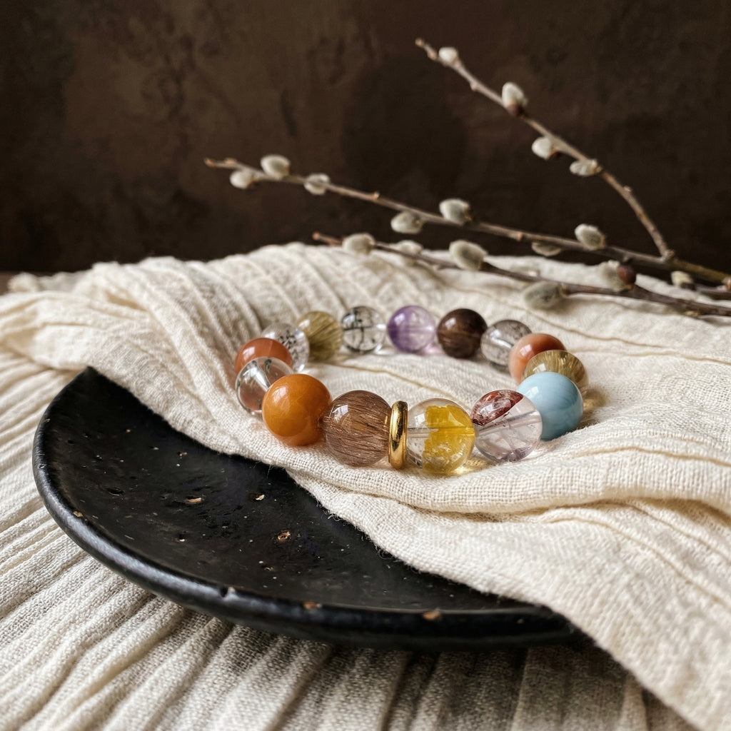 Z007 Radiant Gemstone Bracelet ✨ Effortless Sophistication for Coffee Dates & Meetings - Vibrant Positive Aura Jewelry