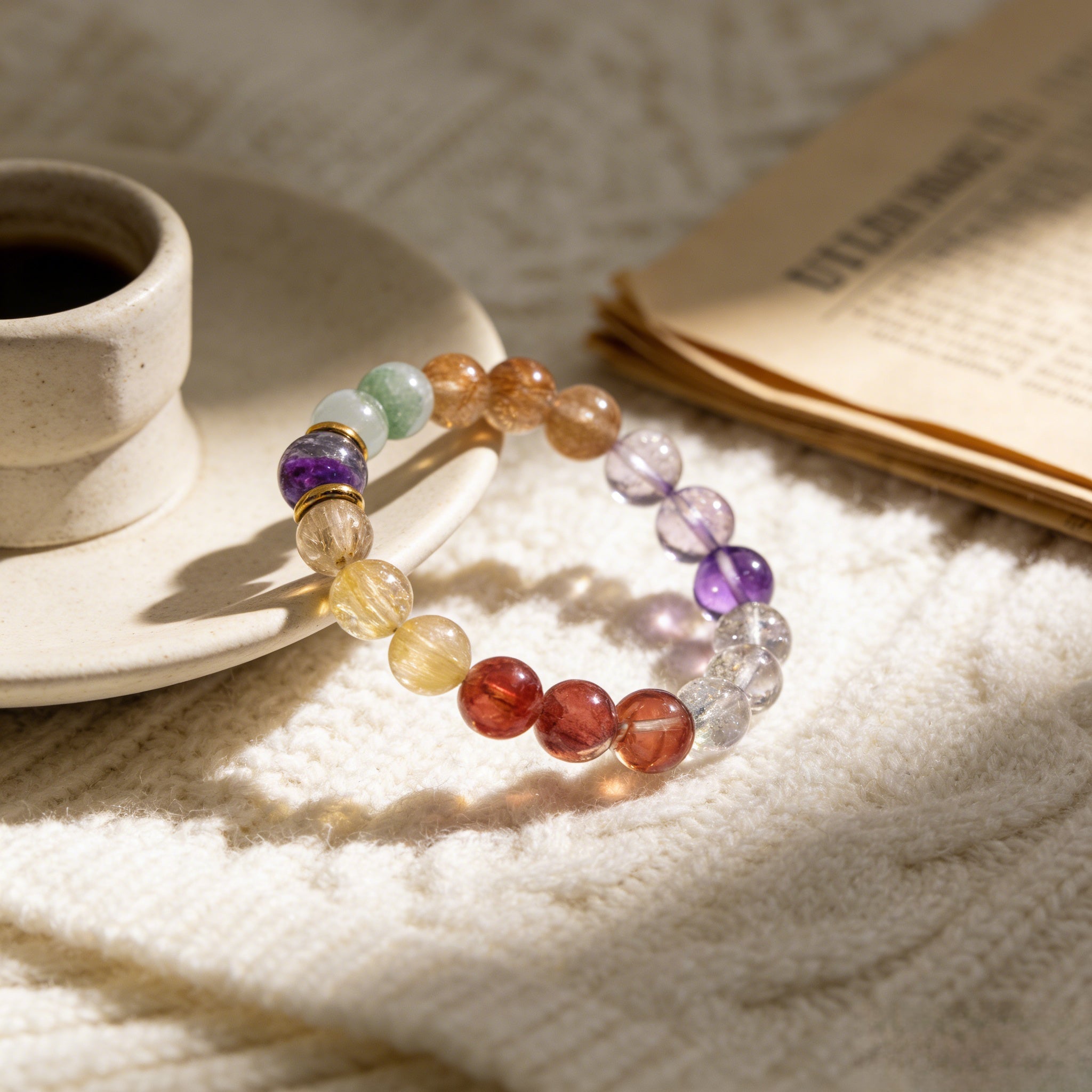 Z009 Golden Hour Glow Gemstone Bracelet ✨ Effortless Sophistication for Daily Wear - Your Personal Success Anchor for Manifesting Joy