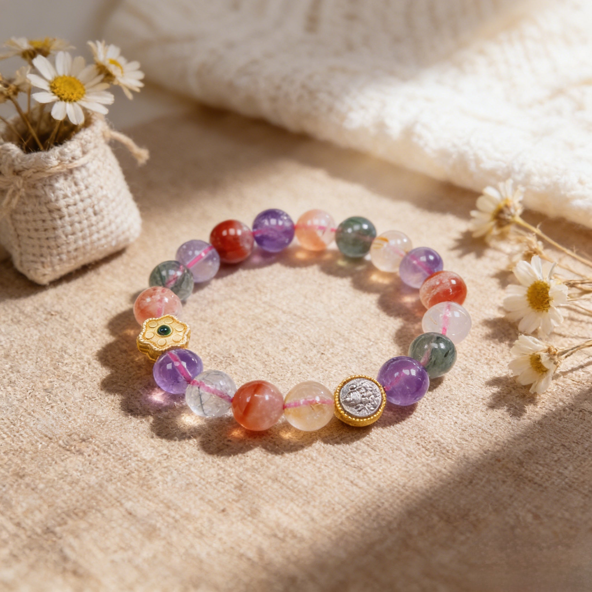 029 "Quiet Luxury" Golden Citrine Bracelet ✨ Natural Gemstone Jewelry for Positivity & Joy - Old Money Style Success Stone for Her
