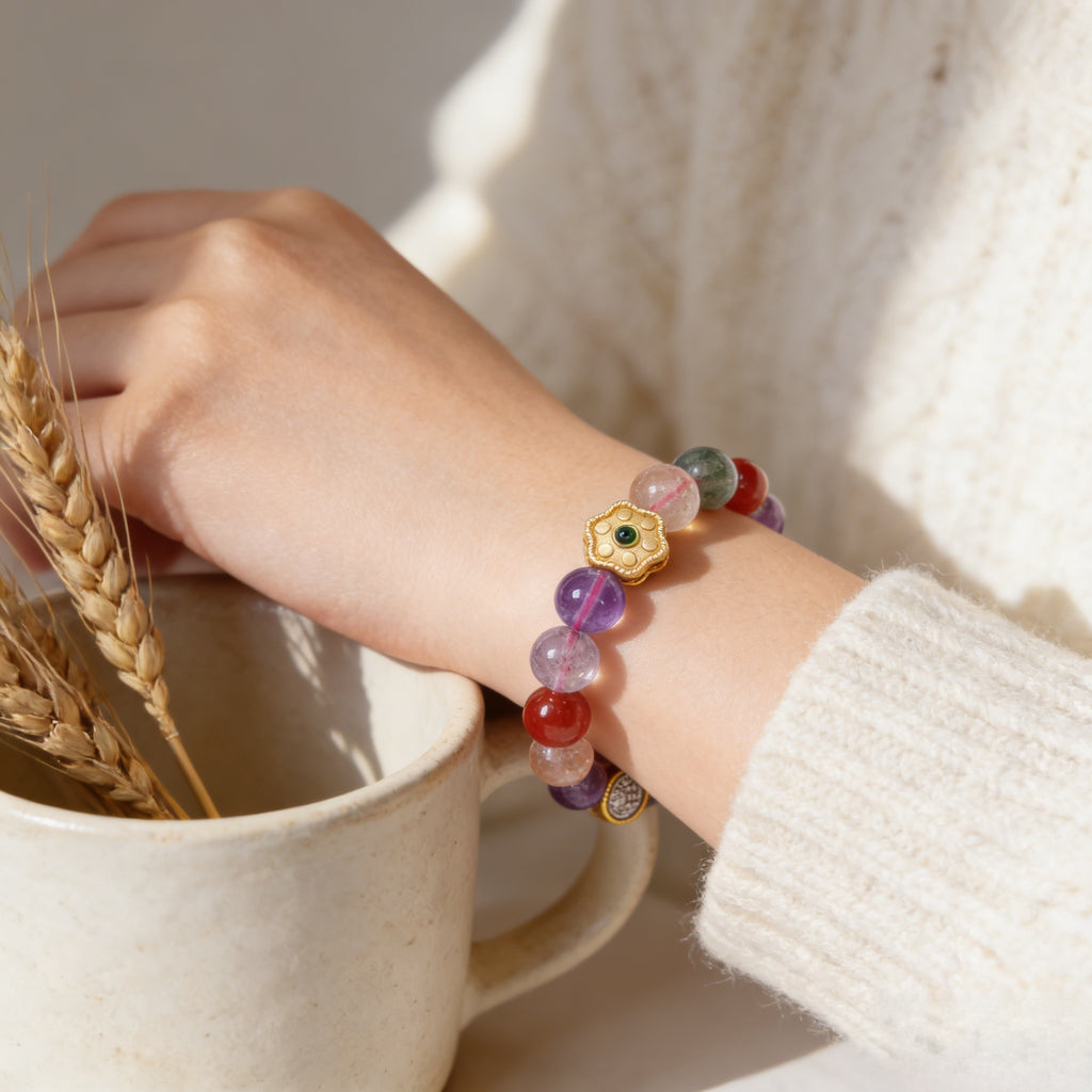029 "Quiet Luxury" Golden Citrine Bracelet ✨ Natural Gemstone Jewelry for Positivity & Joy - Old Money Style Success Stone for Her