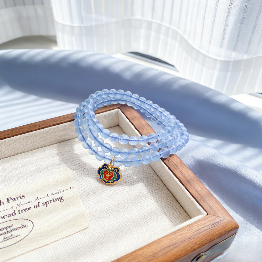 035 Natural Golden Rutilated Quartz Bracelet ✨ French Vintage Aesthetic for Wealth & Abundance - Dainty Spiritual Manifestation Jewelry