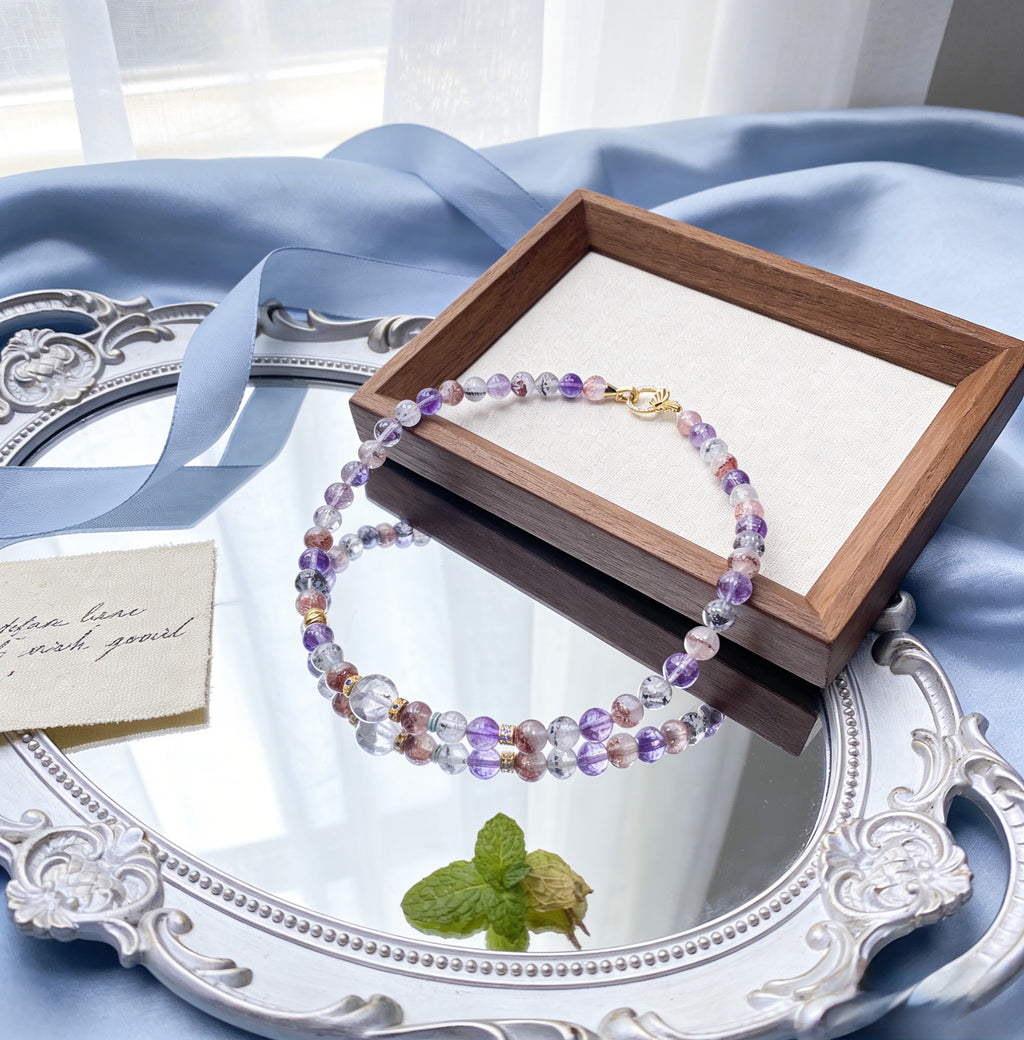 Z014 Elegant Crystal Bracelet ✨ Radiant Energy Stone for Positivity - Sophisticated Accessory for Coffee Dates & Daily Rituals