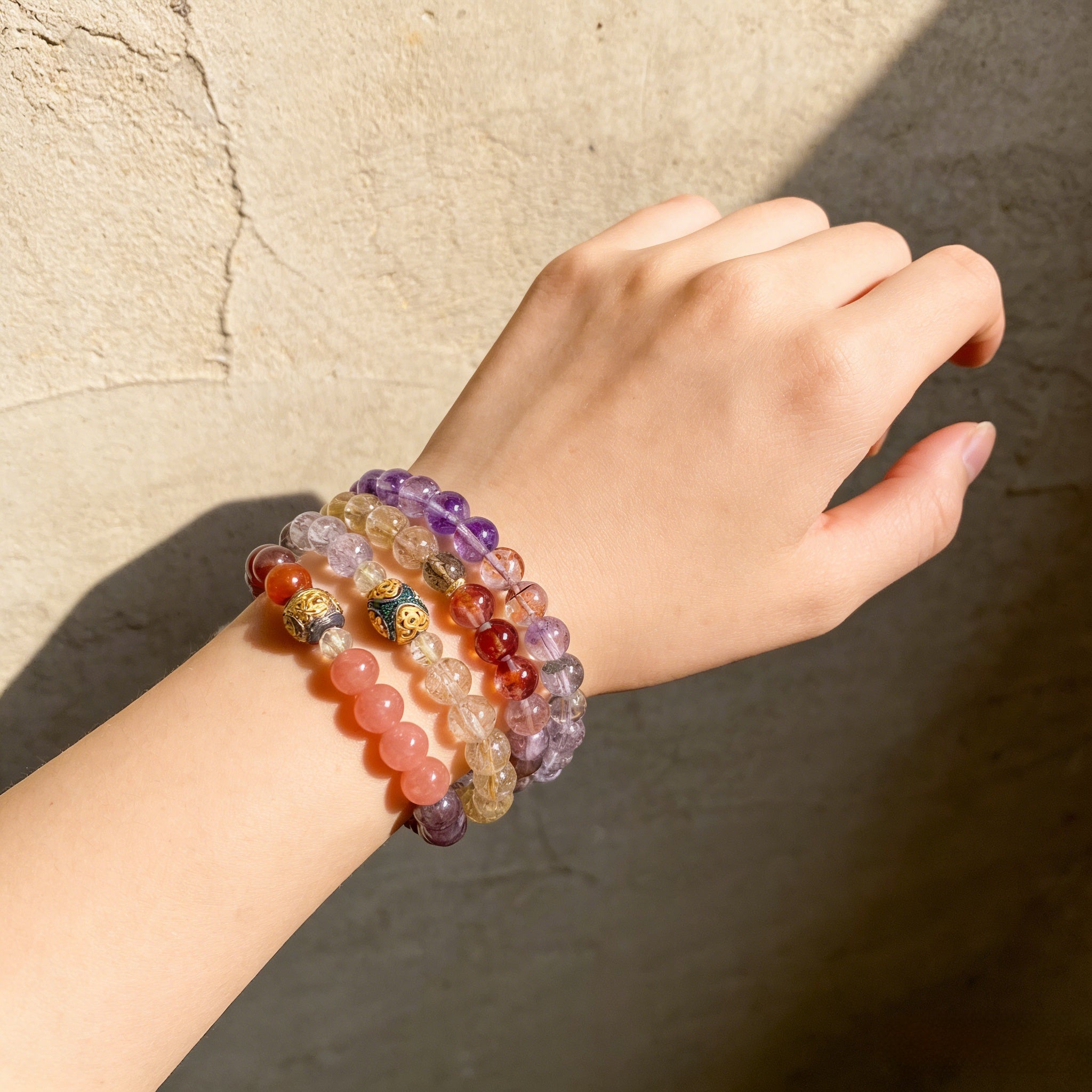 Z010 High-Clarity Gemstone Bracelet ✨ Effortless Glow for Daily Wear - Your Personal Success Anchor for Manifesting Joy & Wealth