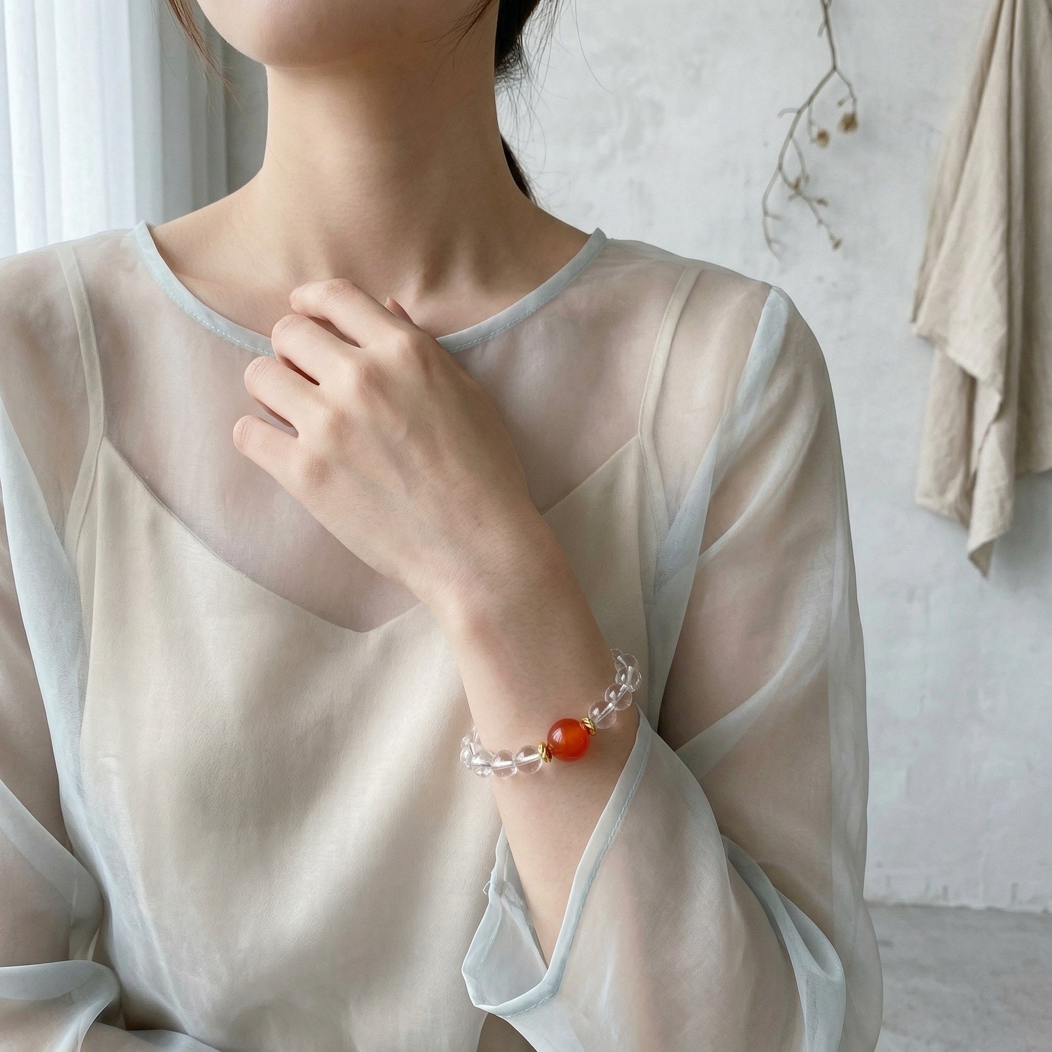 010 Natural Hetian Jade & Rose Quartz Bracelet, Lapis Lazuli & Red Agate Healing Stones, Multi-Stone Energy Balance Jewelry, Unique Vintage Style Crystal Gift