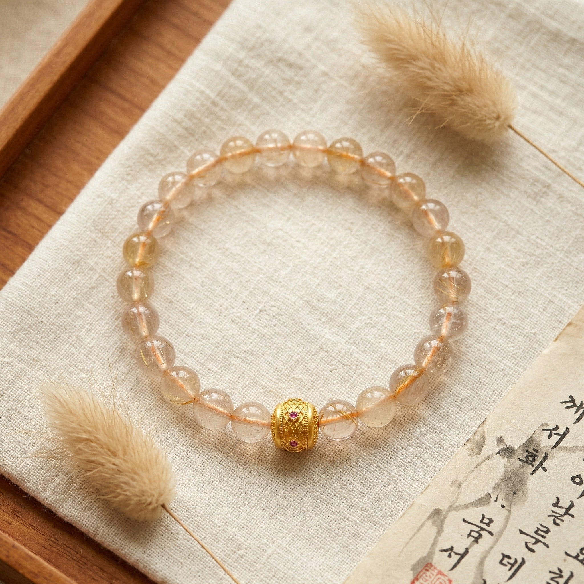 019 The "Focus Stone" Bracelet: Amethyst & Clear Quartz for Anxiety Relief - Master Healer Manifestation Jewelry - Spiritual Gift