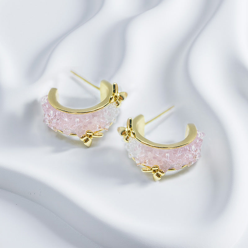Jewelry Artificial Gemstone Butterfly Earrings Engagement Gift