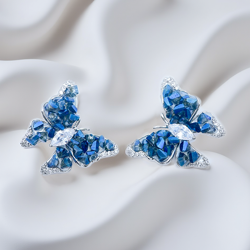 Birthday Party Jewelry Artificial Gemstone Earrings Gift