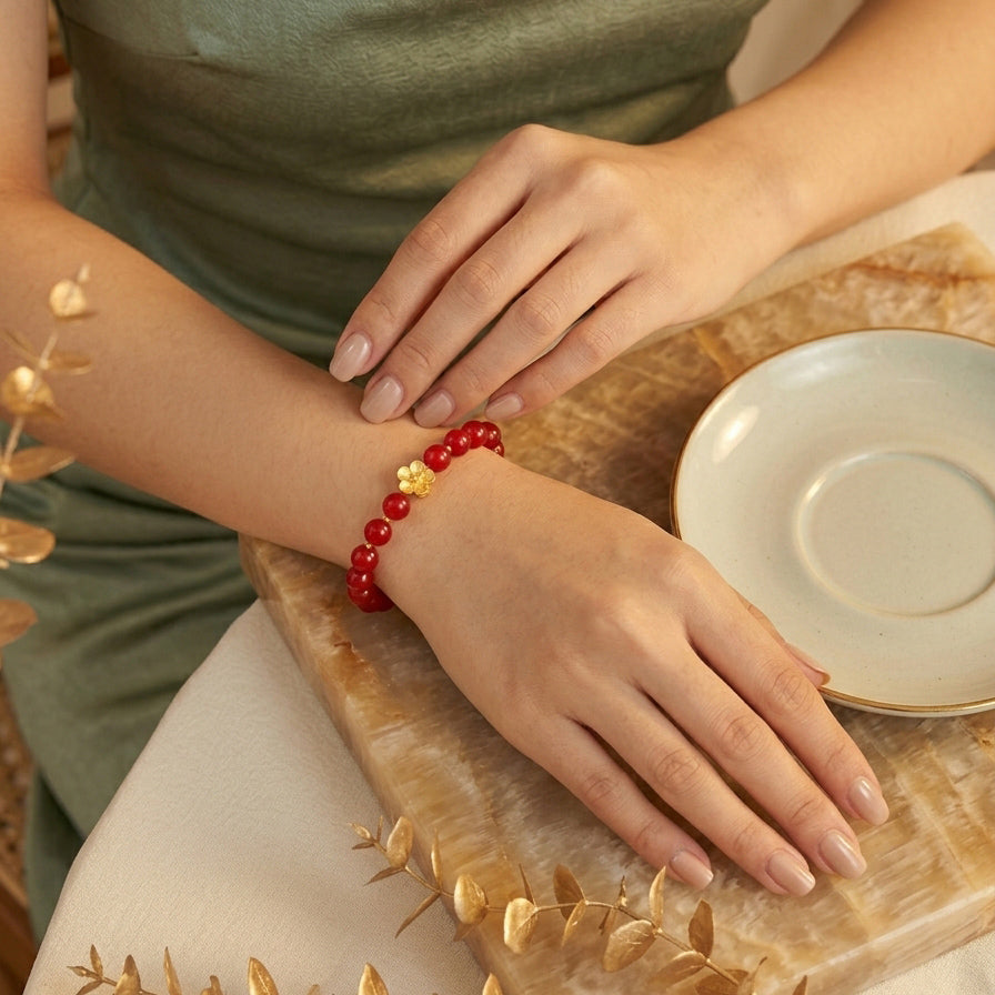 027 "Quiet Luxury" Golden Citrine Bracelet ✨ Natural Gemstone Jewelry for Positivity & Joy - Old Money Style Success Stone