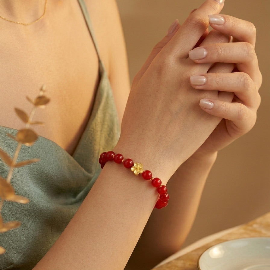 027 "Quiet Luxury" Golden Citrine Bracelet ✨ Natural Gemstone Jewelry for Positivity & Joy - Old Money Style Success Stone