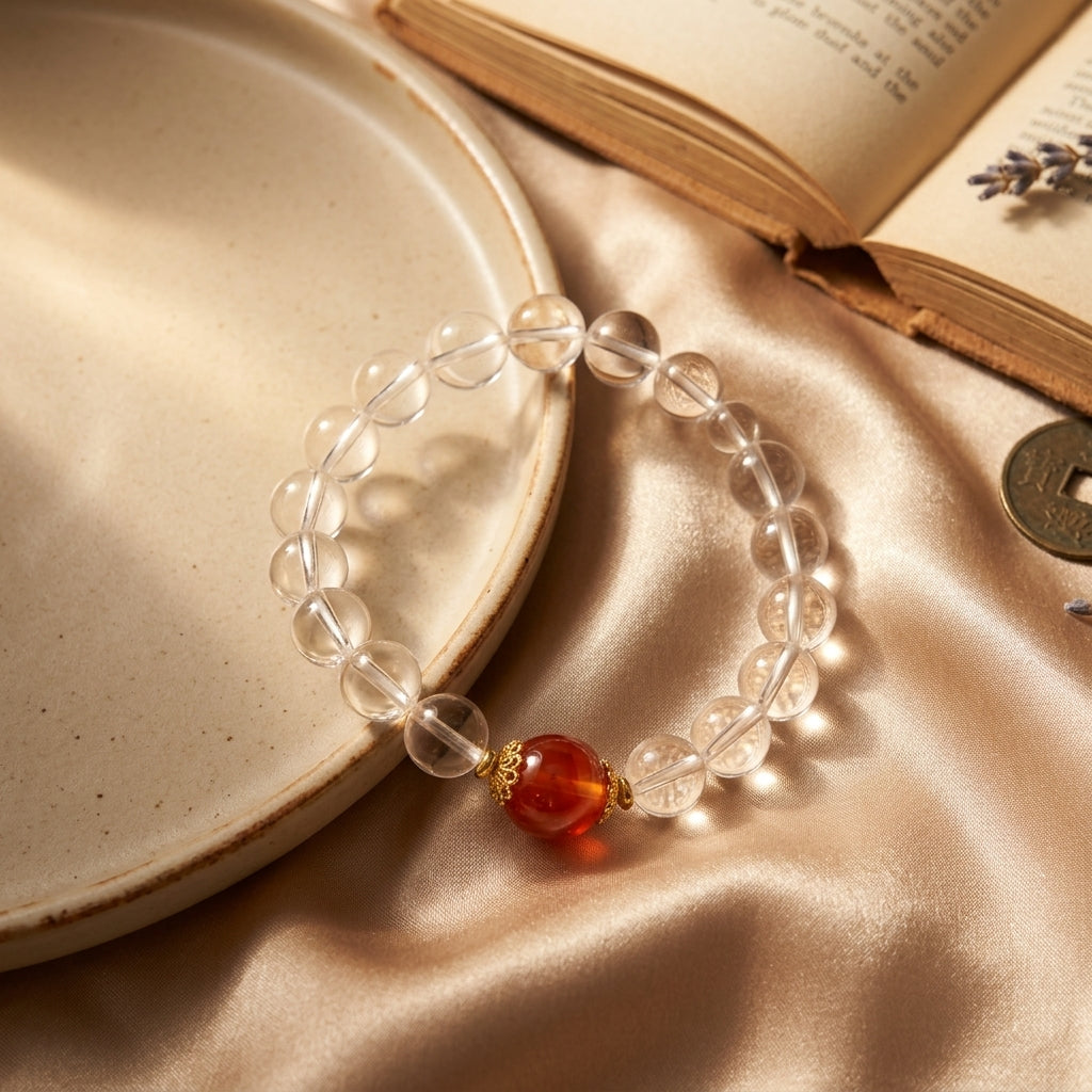 007 The "Love Magnet" Rose Quartz Bracelet ✨ Elegant Pink Crystal Jewelry for Clean Girl Aesthetic - Manifesting Soulmate & Inner Peace - Natural Gemstone Gift