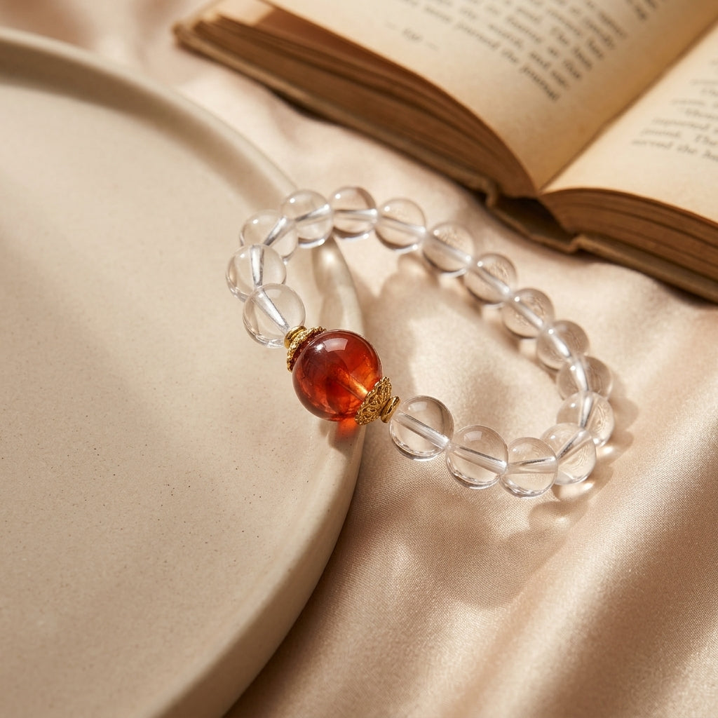 007 The "Love Magnet" Rose Quartz Bracelet ✨ Elegant Pink Crystal Jewelry for Clean Girl Aesthetic - Manifesting Soulmate & Inner Peace - Natural Gemstone Gift