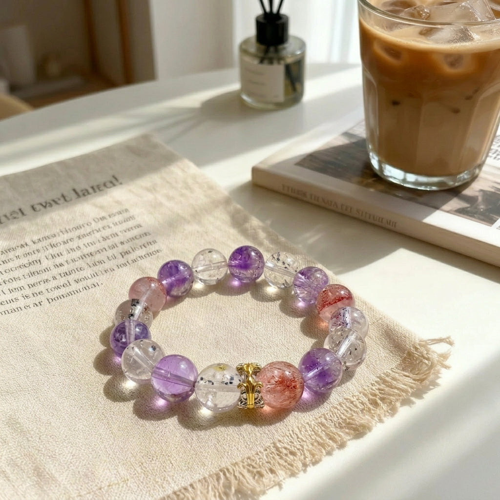 Z018 "Abundance" Natural Citrine Bracelet ✨ French Vintage Aesthetic for Wealth & Success - Sophisticated Manifestation Jewelry