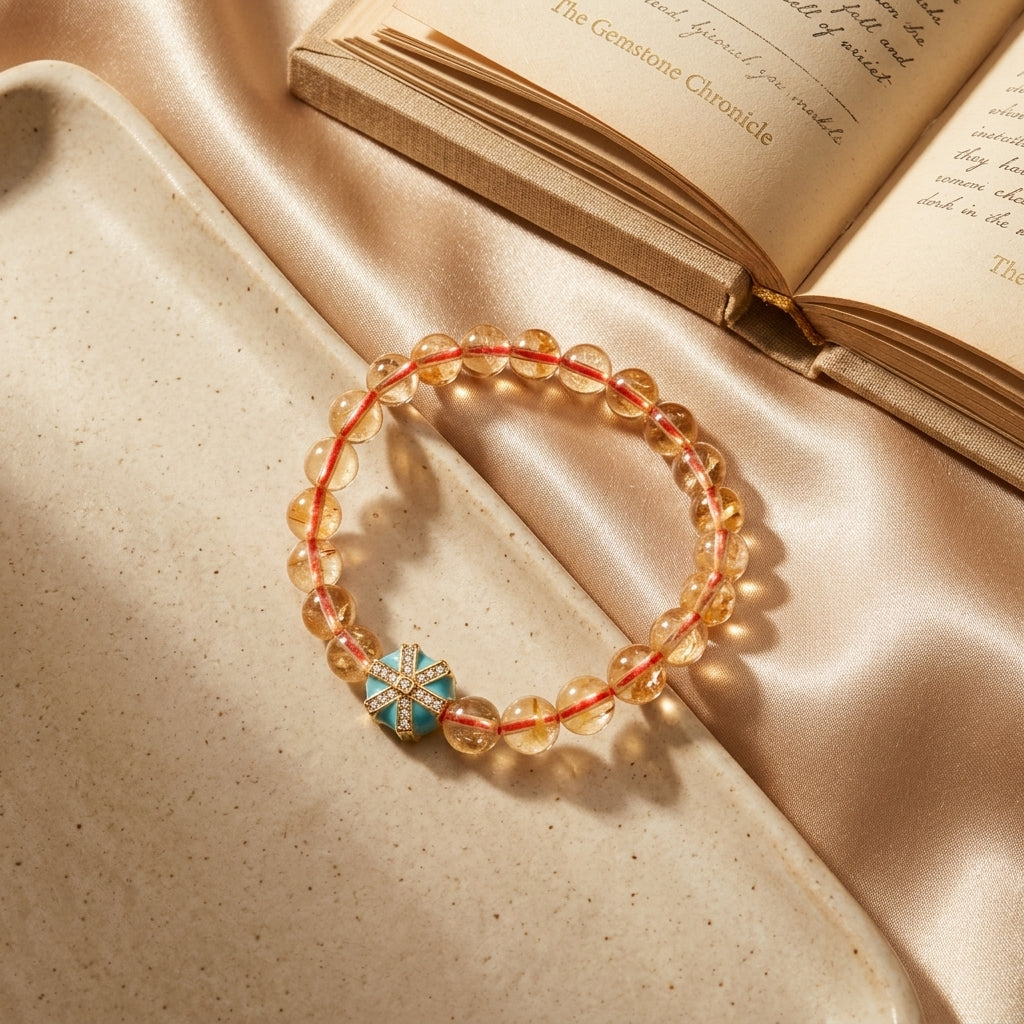 018 Double Layer Clear Quartz Wrap Bracelet with Gold Lucky Charm, Aesthetic Stackable Crystal Jewelry for Purity & Good Luck, Spiritual Protection