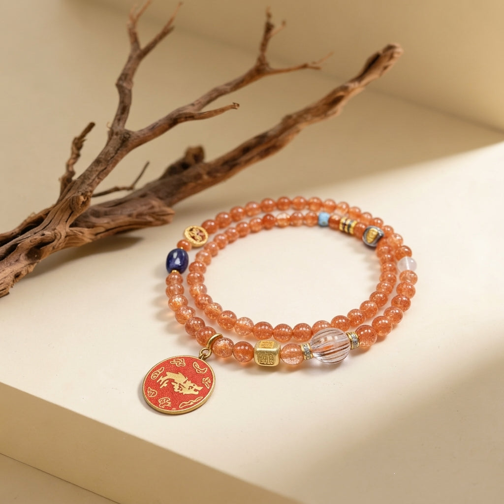 Z004 The "Harmony" Crystal Bracelet ✨ Authentic Stones for Emotional Balance & Protection - Your Daily Spiritual Talisman