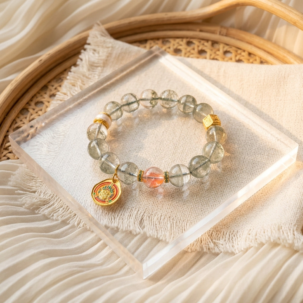 Z020 Natural Gemstone Wrap Bracelet ✨ Sophisticated Multi-Strand Jewelry for Positivity & Joy - Elegant Daily Spiritual Talisman