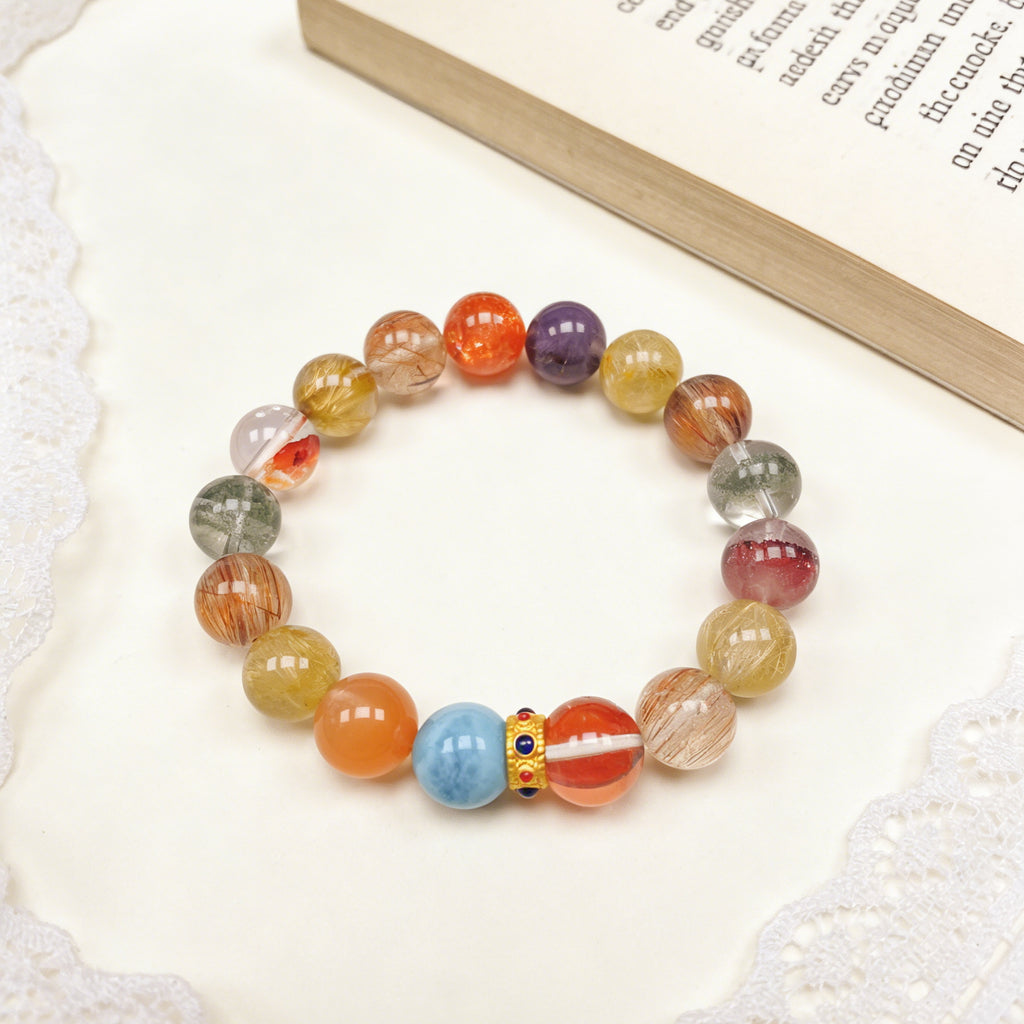 Z006 Radiant Gemstone Bracelet ✨ Effortless Sophistication for Coffee Dates & Meetings - Vibrant Positive Aura Jewelry