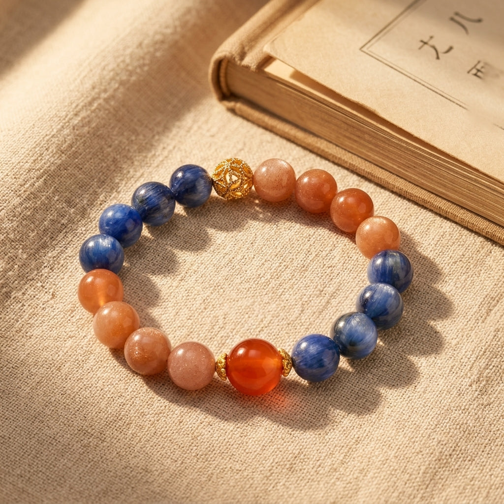 038 The "Lucky Aura" Crystal Bracelet ✨ Traditional Zen Style Jewelry for Inner Peace & Success - Sophisticated Daily Accessory