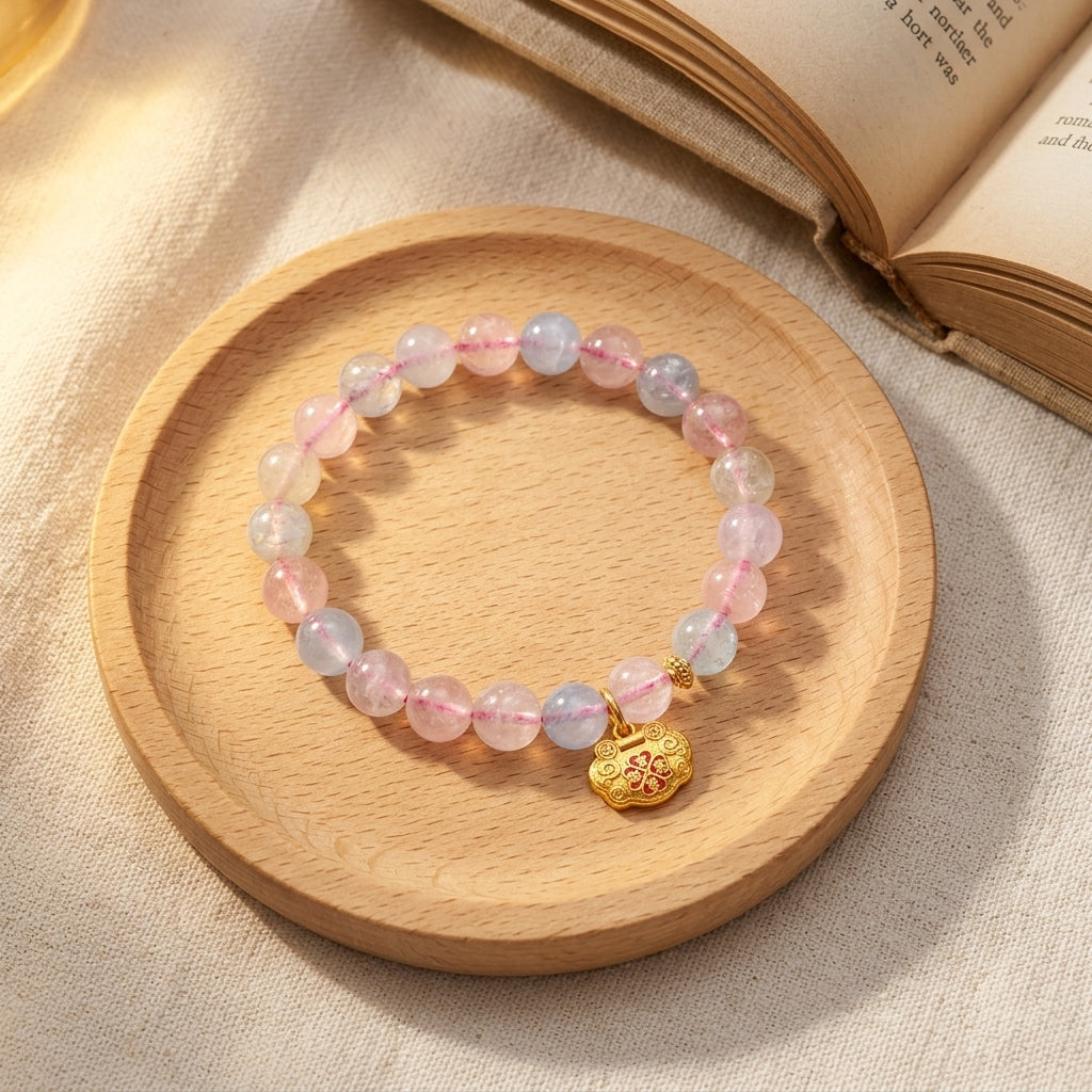 036 The "Lucky Ruyi" Crystal Bracelet ✨ Traditional Zen Style Jewelry for Inner Peace & Success - Minimalist Spiritual Accessory