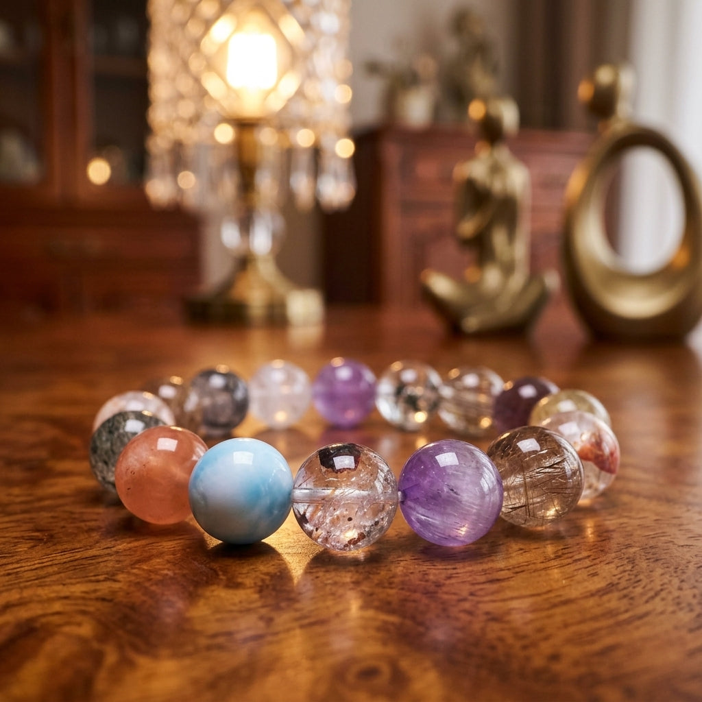 Z001 Radiant Gemstone Bracelet ✨ Effortless Sophistication for Social Dates & Meetings - Vibrant Positive Aura Jewelry
