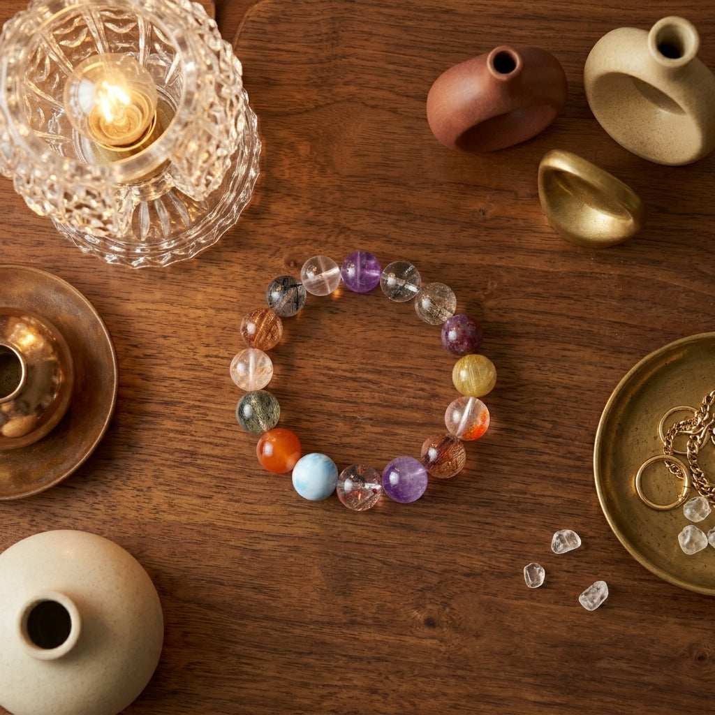 Z001 Radiant Gemstone Bracelet ✨ Effortless Sophistication for Social Dates & Meetings - Vibrant Positive Aura Jewelry