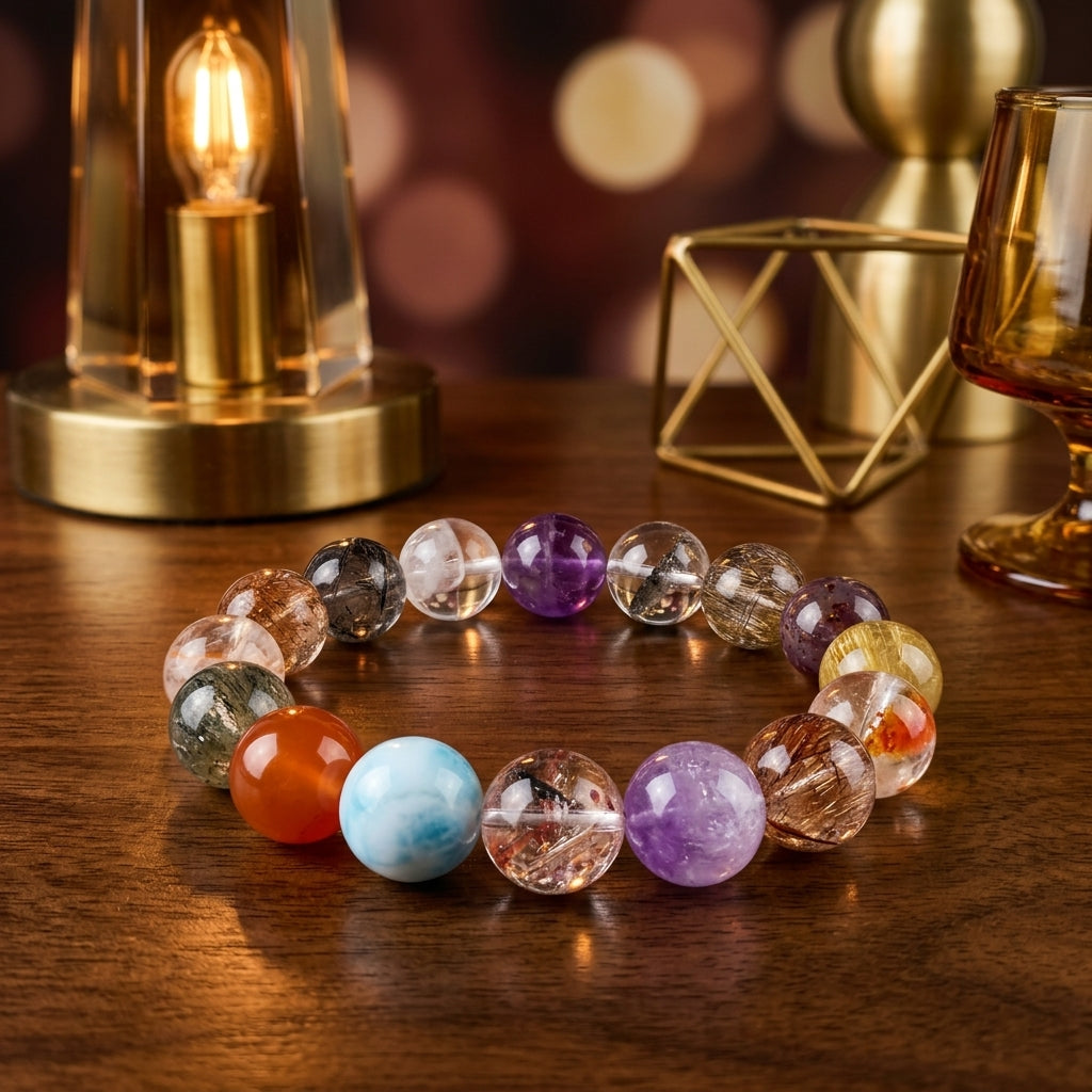 Z001 Radiant Gemstone Bracelet ✨ Effortless Sophistication for Social Dates & Meetings - Vibrant Positive Aura Jewelry