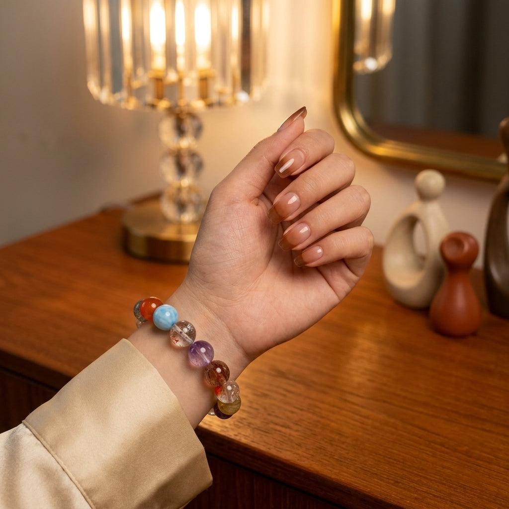 Z001 Radiant Gemstone Bracelet ✨ Effortless Sophistication for Social Dates & Meetings - Vibrant Positive Aura Jewelry