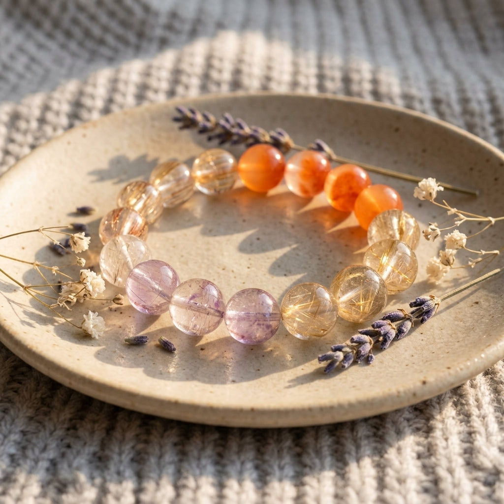 Z013 Radiant Gemstone Bracelet ✨ Effortless Sophistication for Coffee Dates & Professional Wear - Hand-Crafted Old Money Style