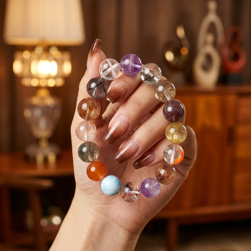 Z001 Radiant Gemstone Bracelet ✨ Effortless Sophistication for Social Dates & Meetings - Vibrant Positive Aura Jewelry