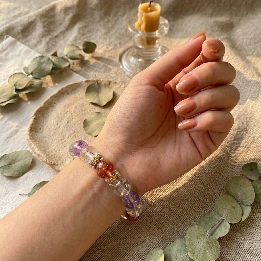 Z018 "Abundance" Natural Citrine Bracelet ✨ French Vintage Aesthetic for Wealth & Success - Sophisticated Manifestation Jewelry