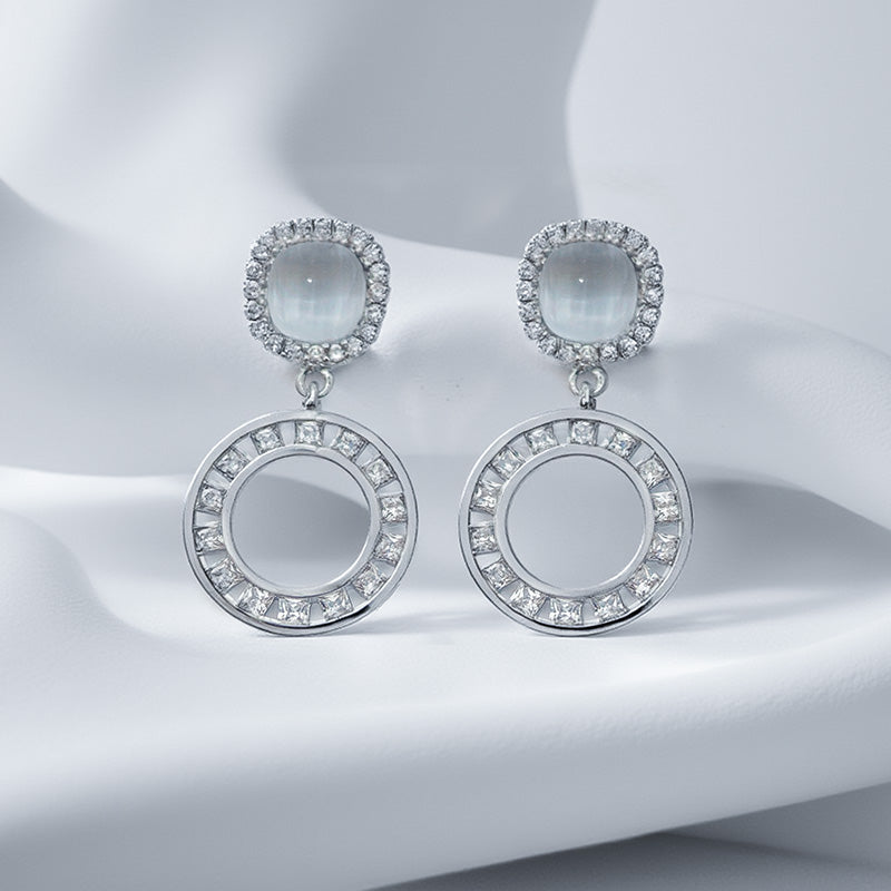 Women Artificial Gemstone Earrings