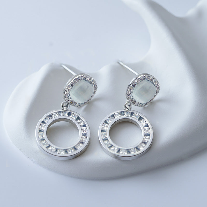 Women Artificial Gemstone Earrings