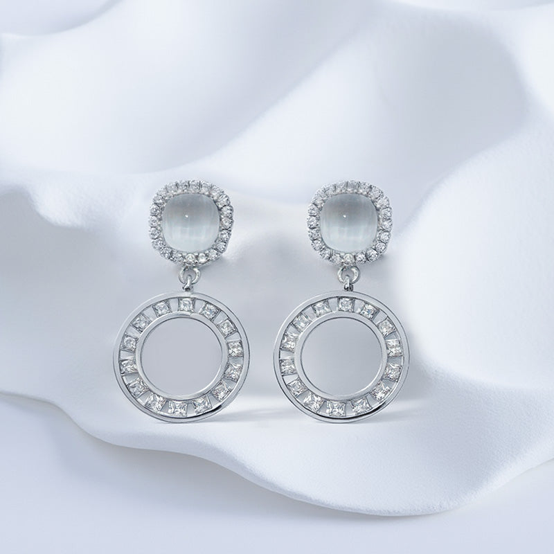 Women Artificial Gemstone Earrings