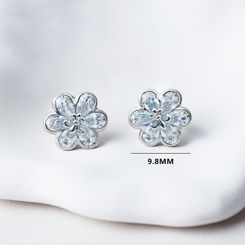 Jewelry Artificial Gemstone Flowers Earrings