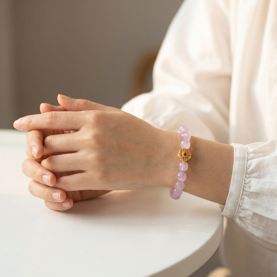 047 The "Lucky Aura" Crystal Bracelet ✨ Traditional Zen Style Jewelry for Inner Peace & Success - Sophisticated Daily Accessory
