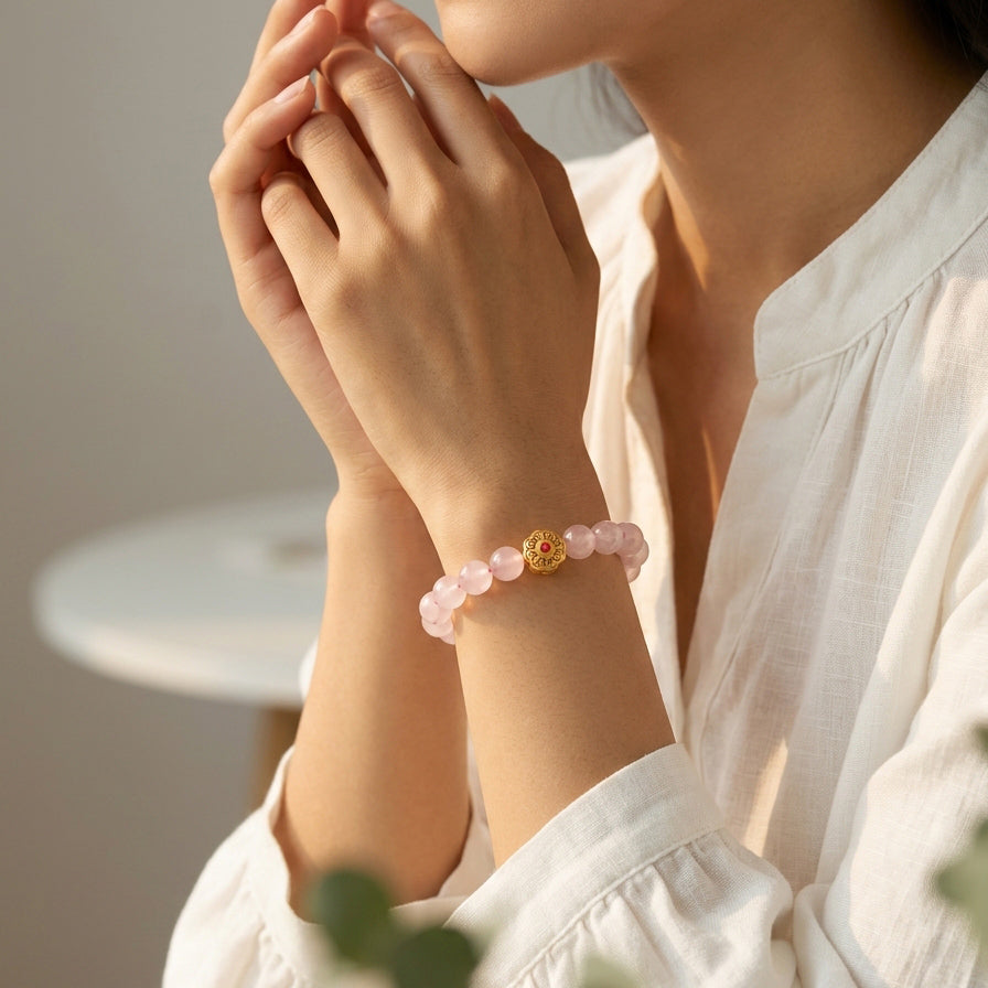 047 The "Lucky Aura" Crystal Bracelet ✨ Traditional Zen Style Jewelry for Inner Peace & Success - Sophisticated Daily Accessory