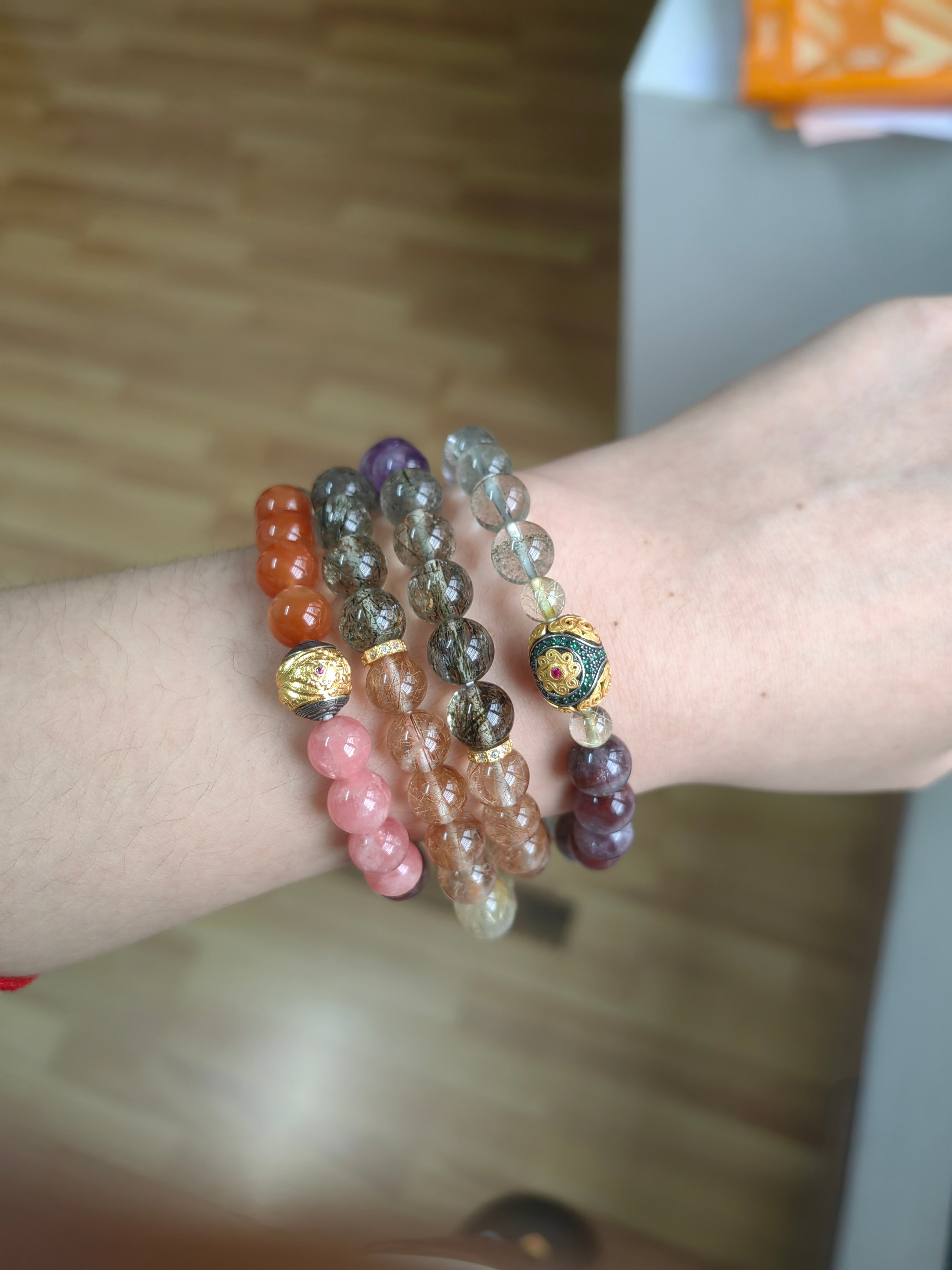 Z010 High-Clarity Gemstone Bracelet ✨ Effortless Glow for Daily Wear - Your Personal Success Anchor for Manifesting Joy & Wealth