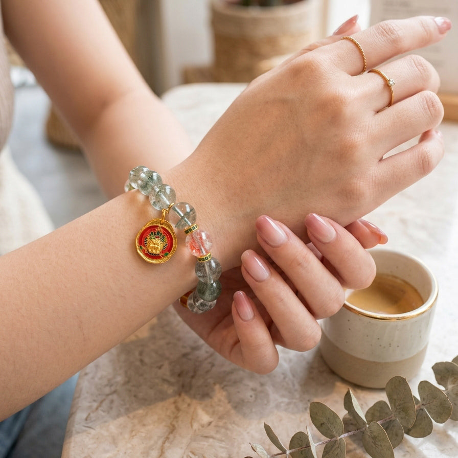 Z020 Natural Gemstone Wrap Bracelet ✨ Sophisticated Multi-Strand Jewelry for Positivity & Joy - Elegant Daily Spiritual Talisman
