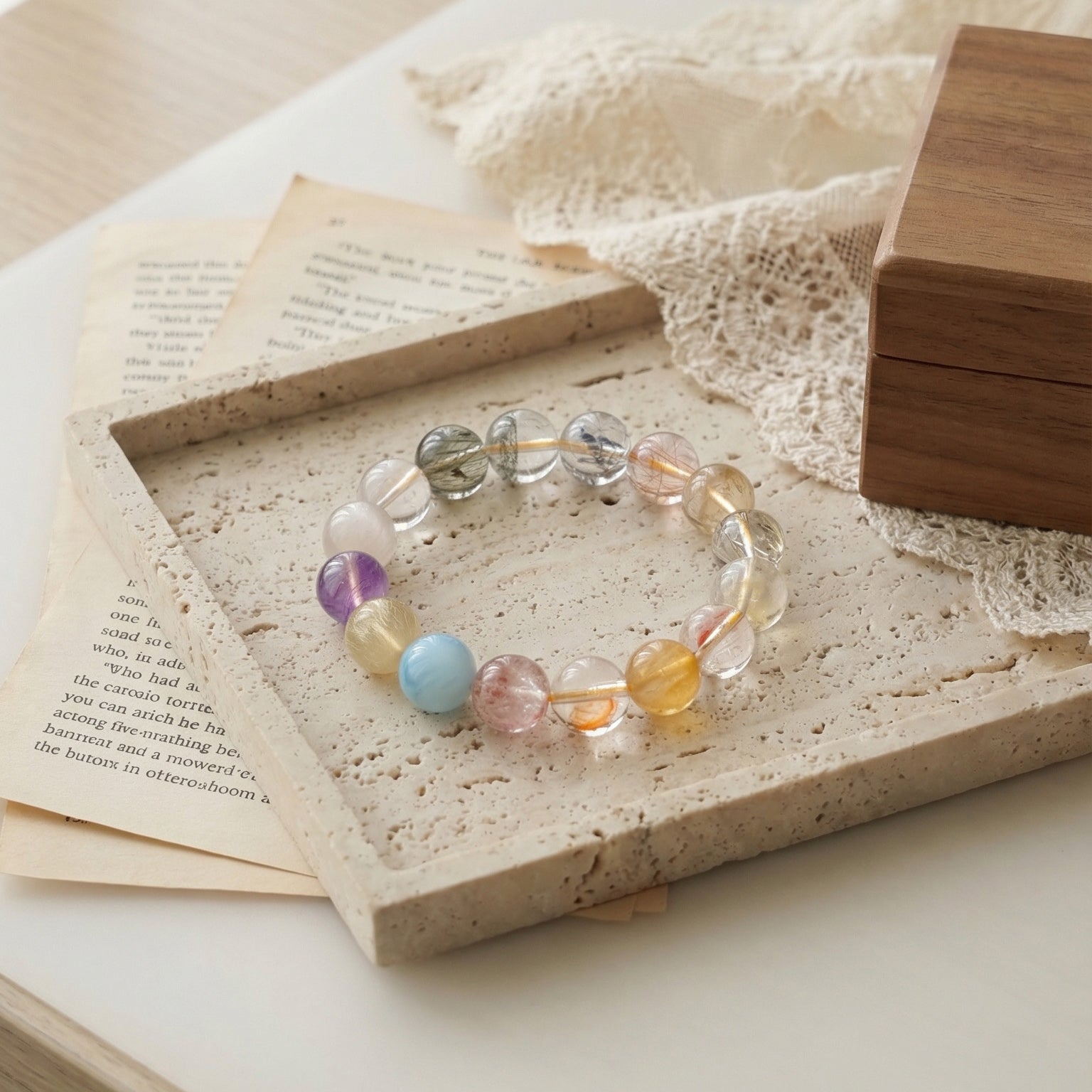 Z003 Minimalist Aura Crystal Jewelry ✨ Quiet Luxury Aesthetic for Mental Clarity & Serenity - Old Money Style Accessory