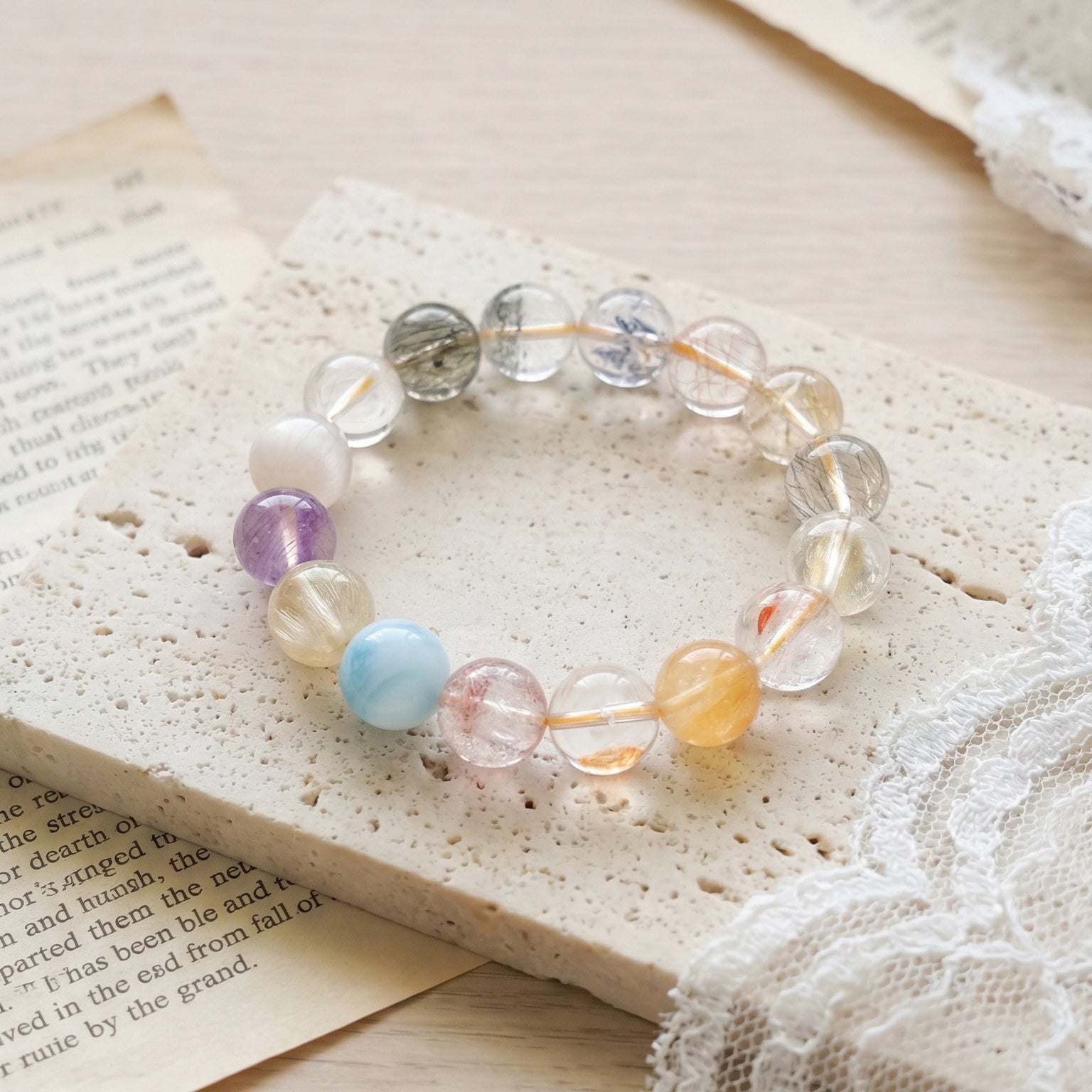 Z003 Minimalist Aura Crystal Jewelry ✨ Quiet Luxury Aesthetic for Mental Clarity & Serenity - Old Money Style Accessory