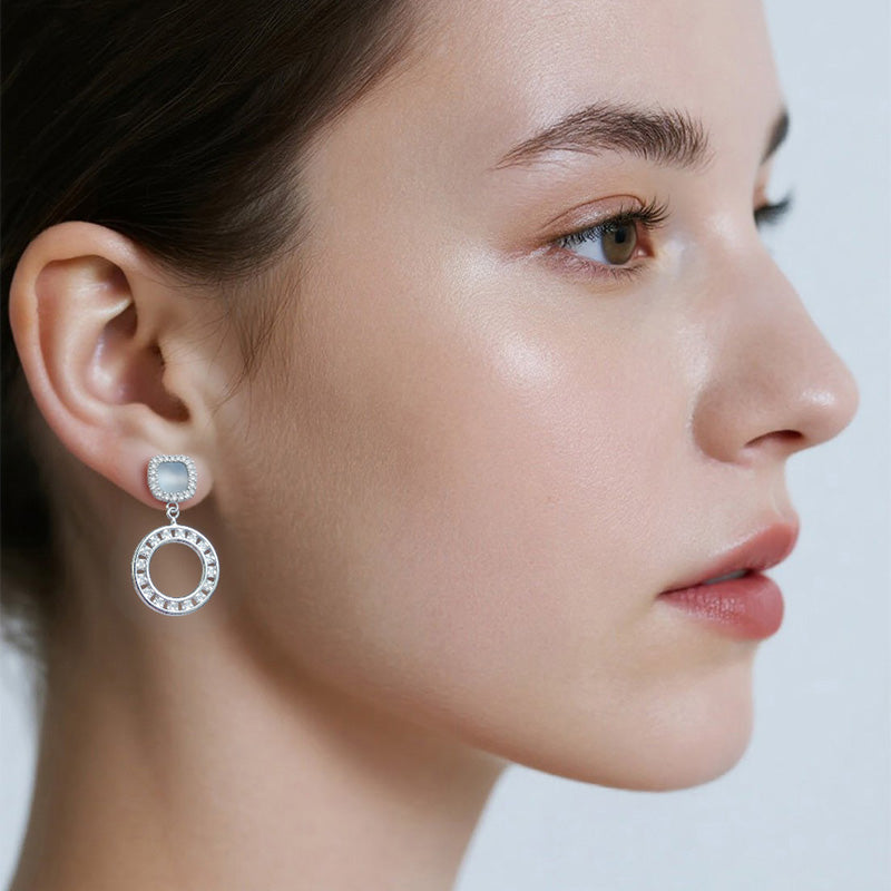 Women Artificial Gemstone Earrings