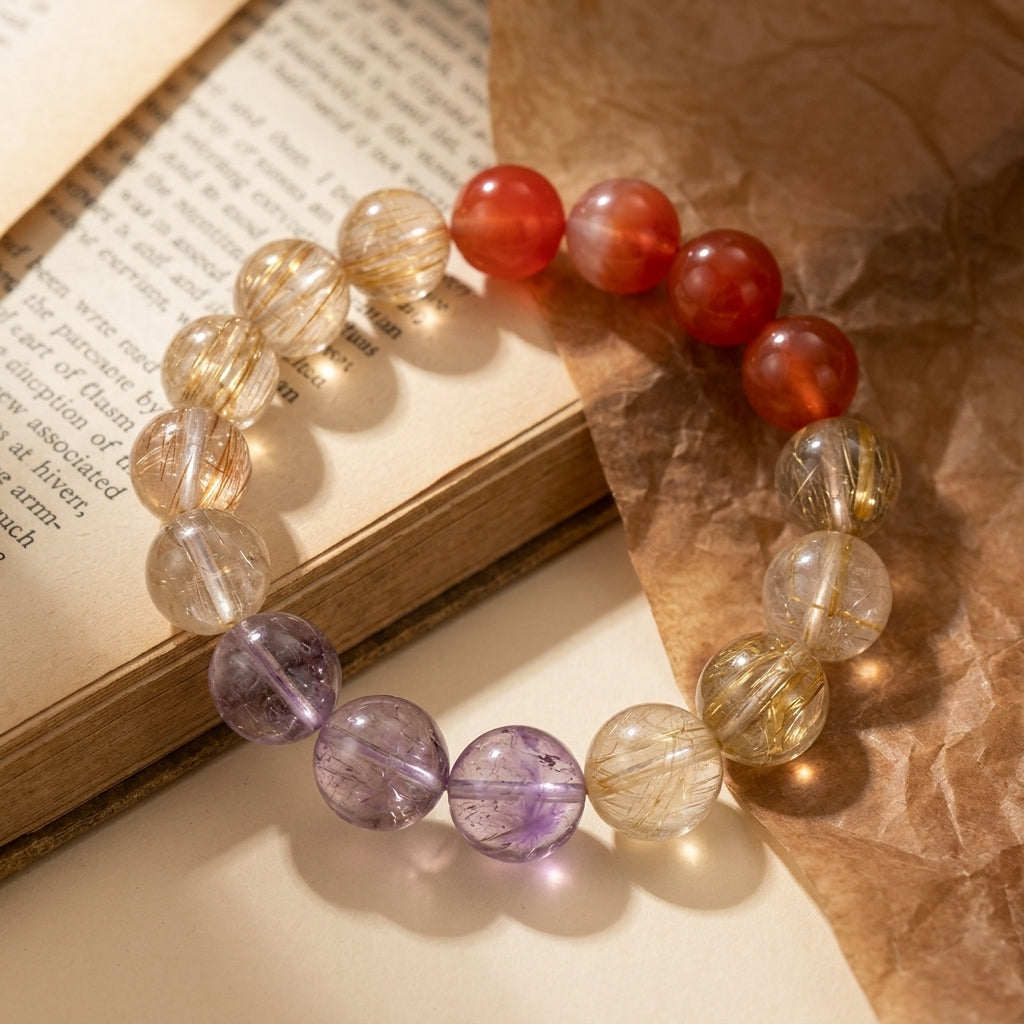 Z013 Radiant Gemstone Bracelet ✨ Effortless Sophistication for Coffee Dates & Professional Wear - Hand-Crafted Old Money Style