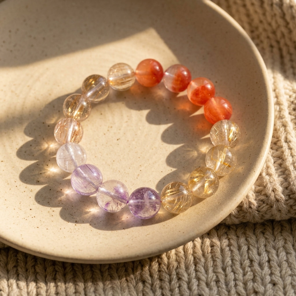 Z013 Radiant Gemstone Bracelet ✨ Effortless Sophistication for Coffee Dates & Professional Wear - Hand-Crafted Old Money Style
